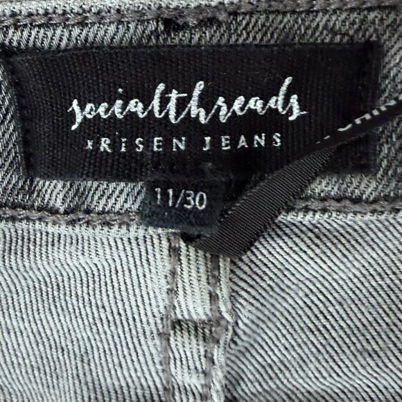 Risen OG Straight Leg Grey Jeans (no front distressing) , SIze 30 - Picture 4 of 10